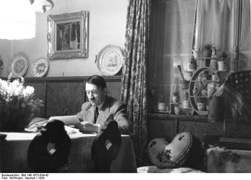 Adolf Hitler at Haus Wachenfeld in January 1935